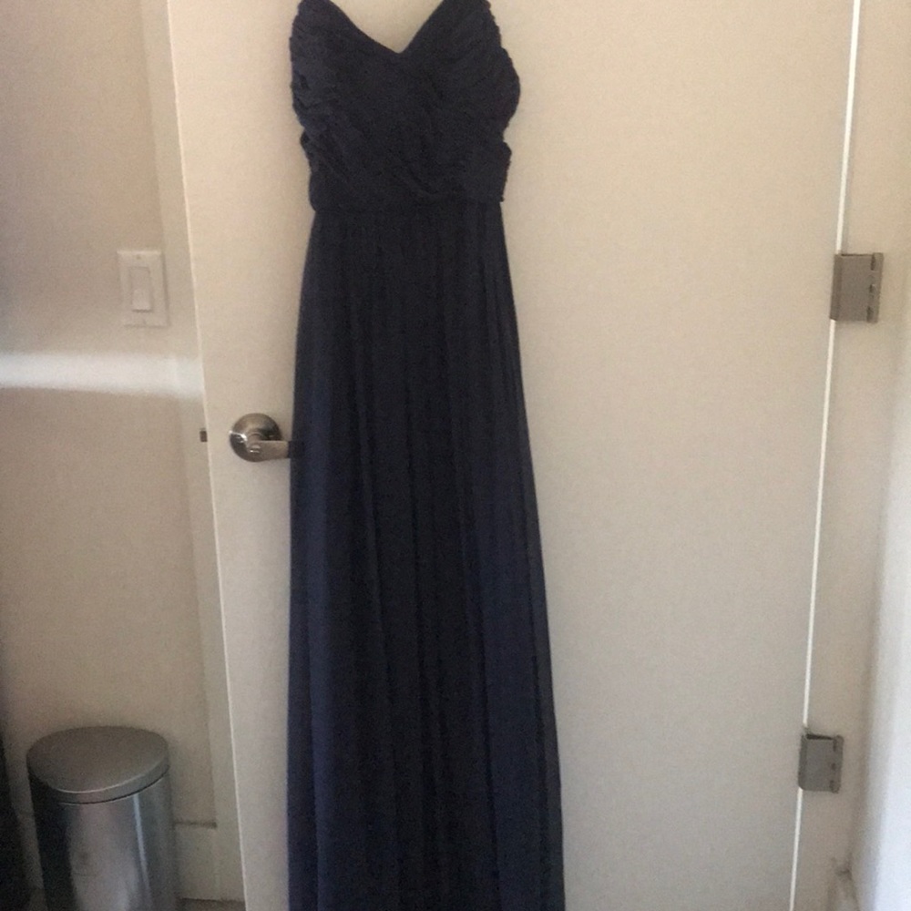 Navy blue gown